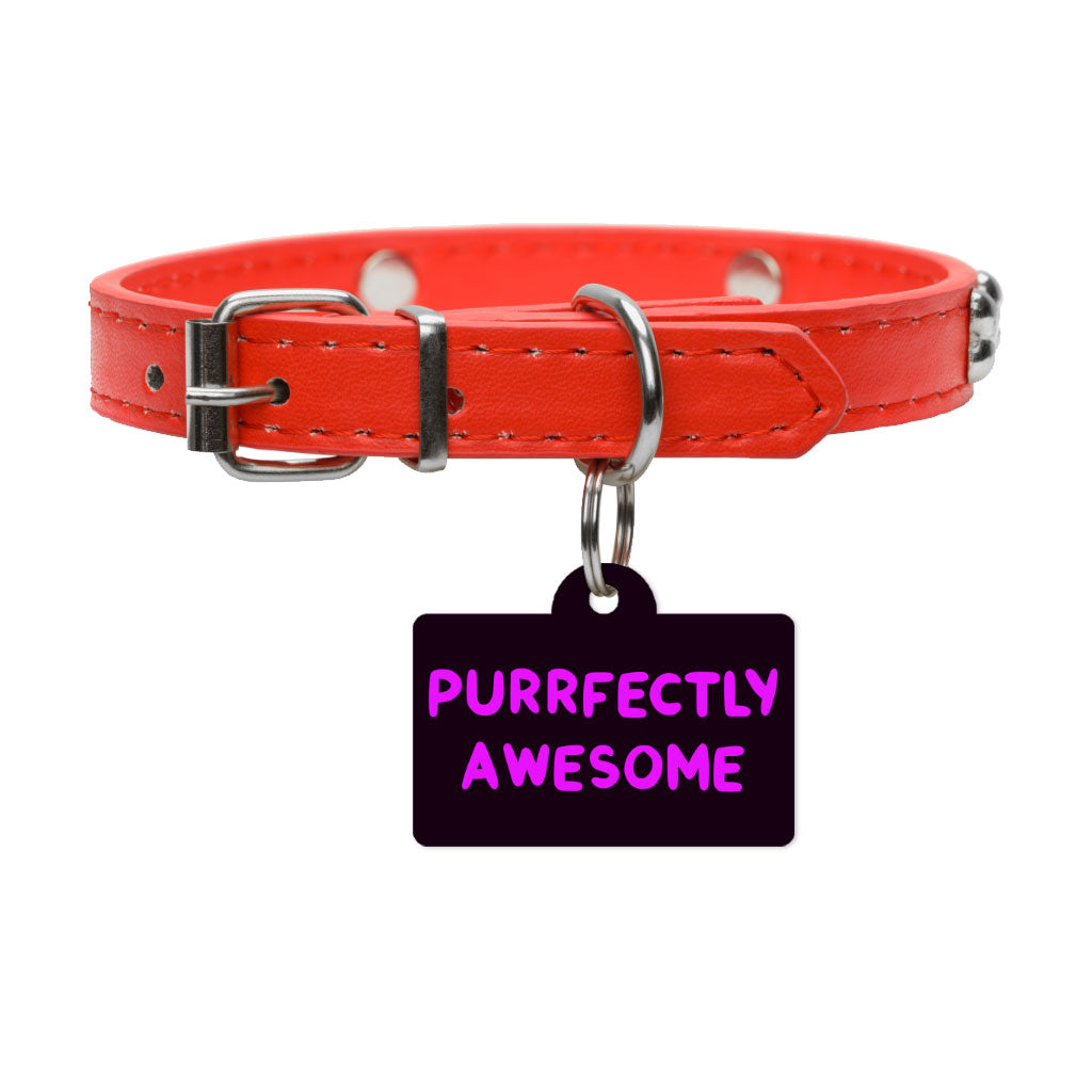 Awesome Pet ID Tag - Funny Saying Pet Tag - Cool Pet ID Tag