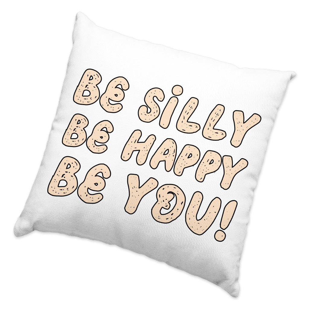 Be Happy Square Pillow Cases - Be You Pillow Covers - Cool Trendy Pillowcases