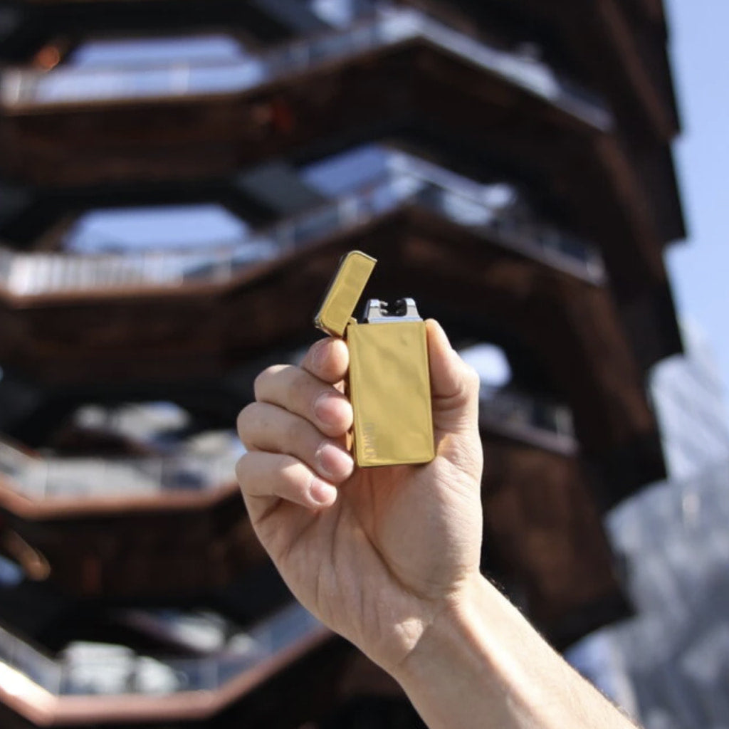 Golden Dual Arc Electric Lighter