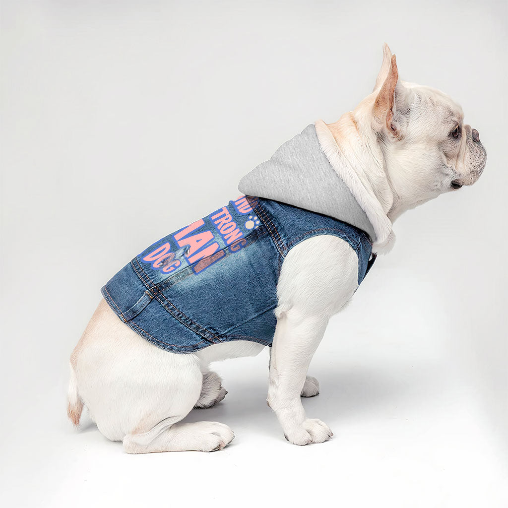 Behind Every Woman Is Her Dog Dog Denim Jacket - Cute Dog Denim Coat - Unique Dog Clothing