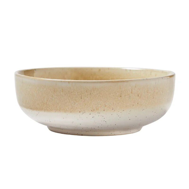 Elegant Beige Stoneware 16-Piece Dinner Set