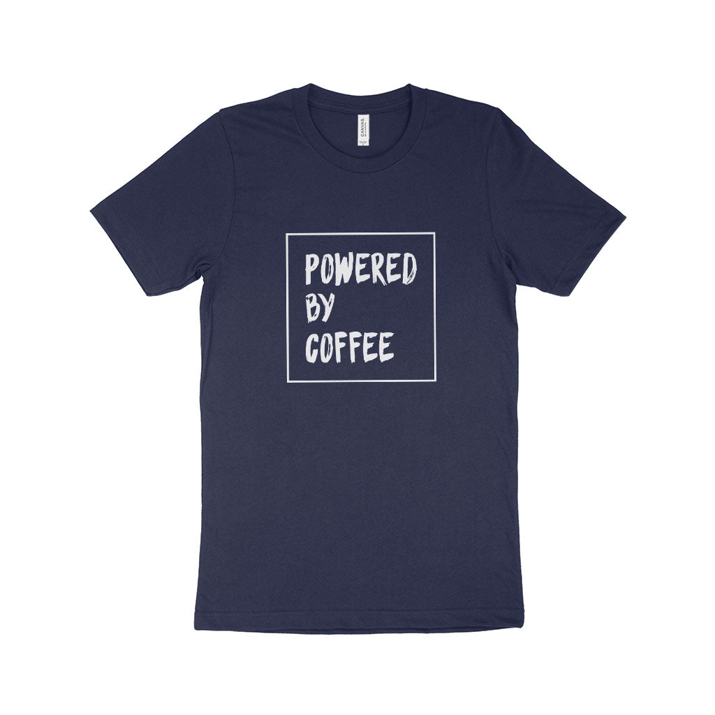 Powered by Coffee Unisex Jersey T-Shirt Made in USA