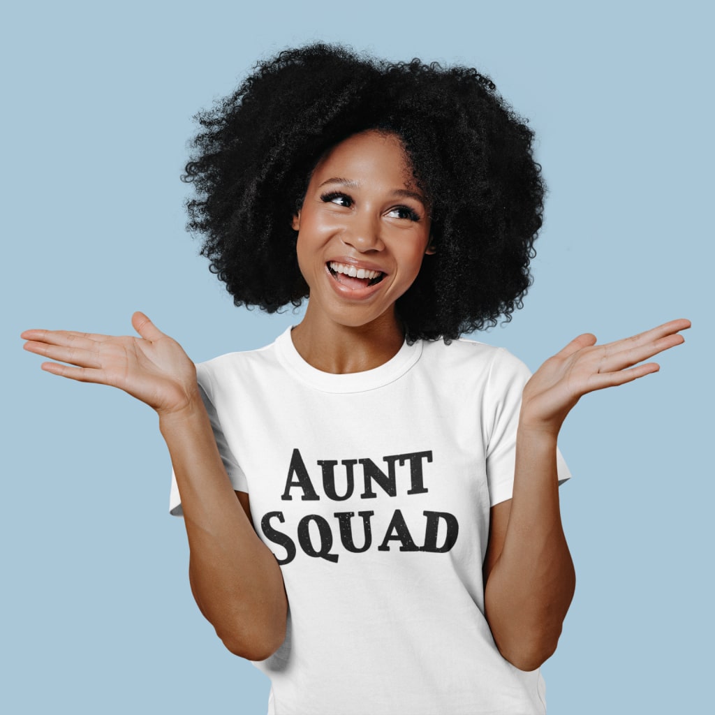 Aunt Squad Women's Jersey T-Shirt Made in USA