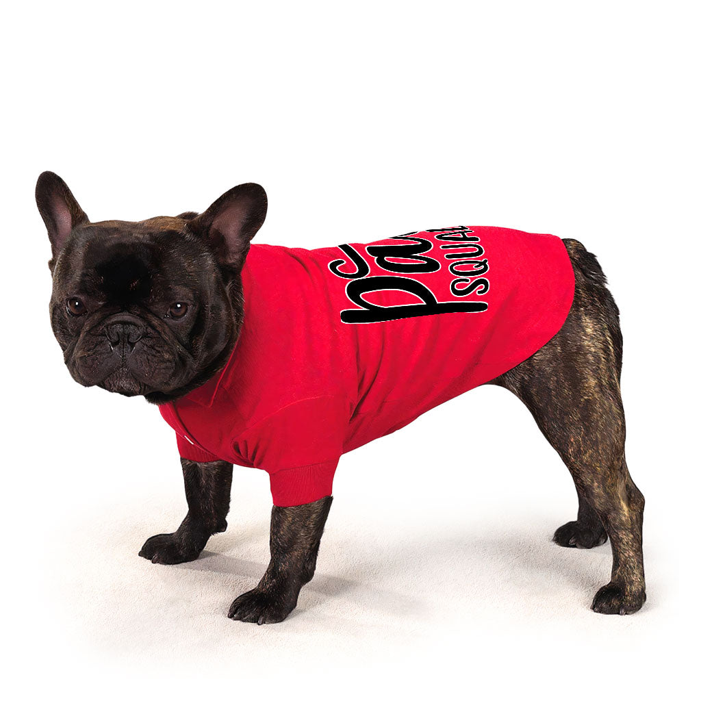Paw Squad Dog Polo Shirt - Graphic Dog T-Shirt - Unique Dog Clothing