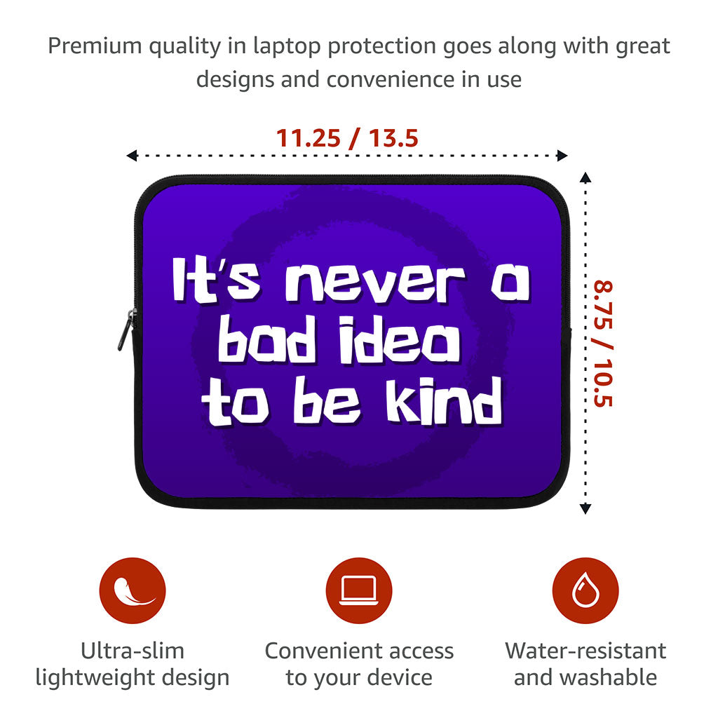 Quote iPad Sleeve - Cute Tablet Sleeve - Printed Carrying Case