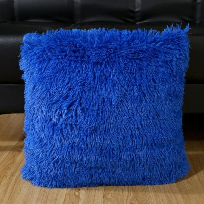 Luxurious Plush Fur Cushion Cover