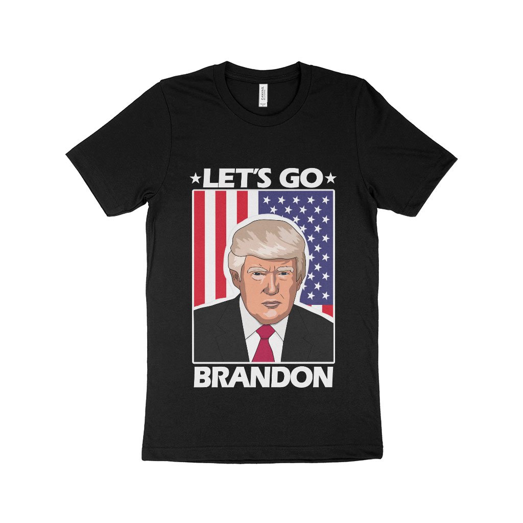 Let's Go Brandon US Flag T-Shirt - Funny Trump T-Shirt - Trump Apparel