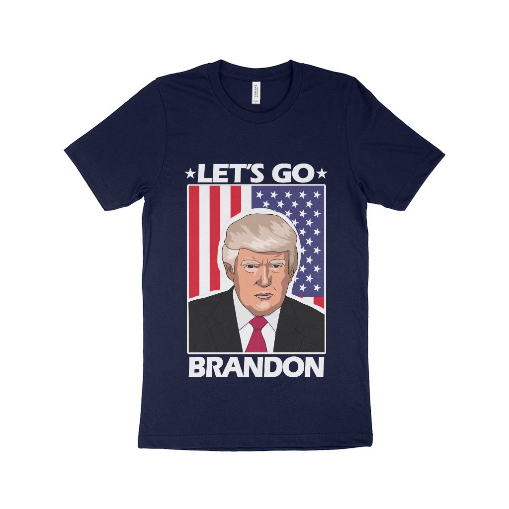 Let's Go Brandon US Flag T-Shirt - Funny Trump T-Shirt - Trump Apparel