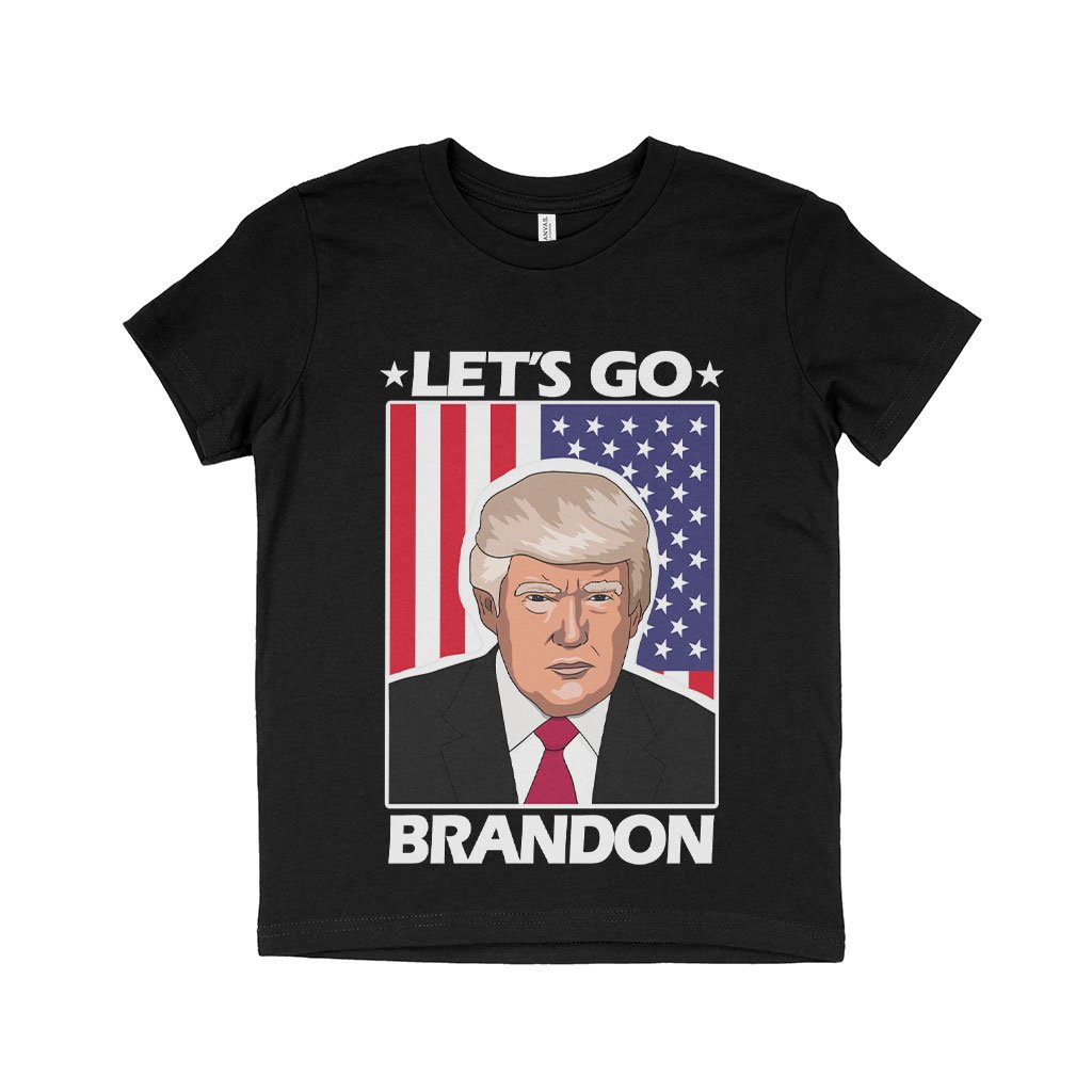 Let's Go Brandon US Flag T-Shirt - Kids' Donald Trump T-Shirt - Trump Gear