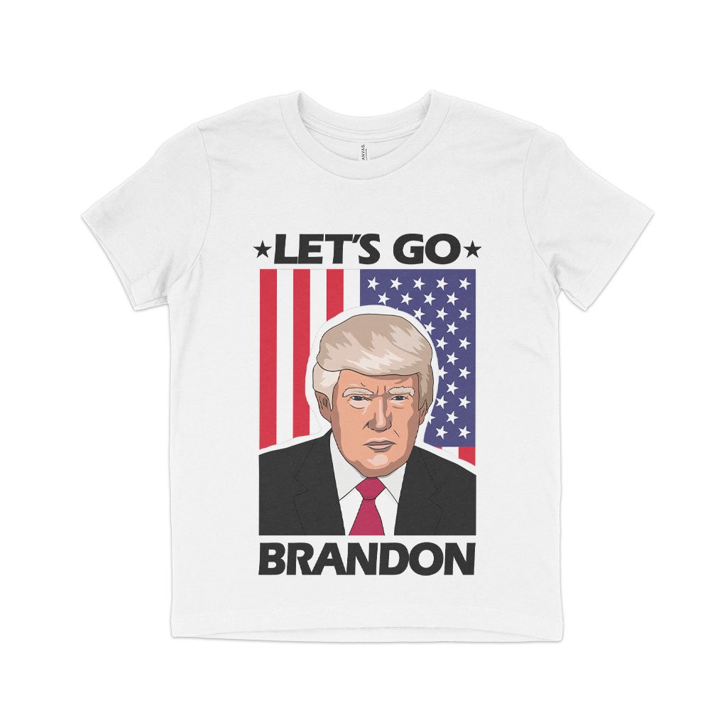 Let's Go Brandon US Flag T-Shirt - Kids' Donald Trump T-Shirt - Trump Gear