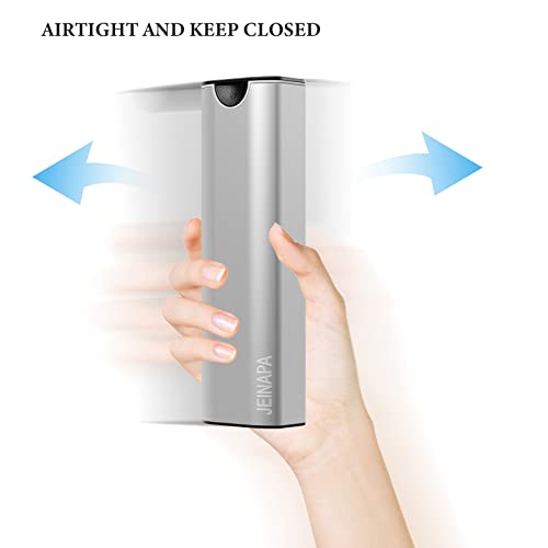 Extra Large Pill Organizer 7 Day, Aluminum Daily Pill Box, Weekly Travel Pill Case, Cute Pill Holder to Hold Vitamins, Medicines, Pills, Supplements (Silver)