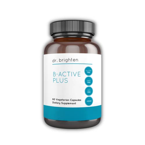 Dr. Brighten B-Active Plus — Vegan B Vitamin Supplement for Energy, Metabolism, Heart Health, Improved Memory — 60 Capsules