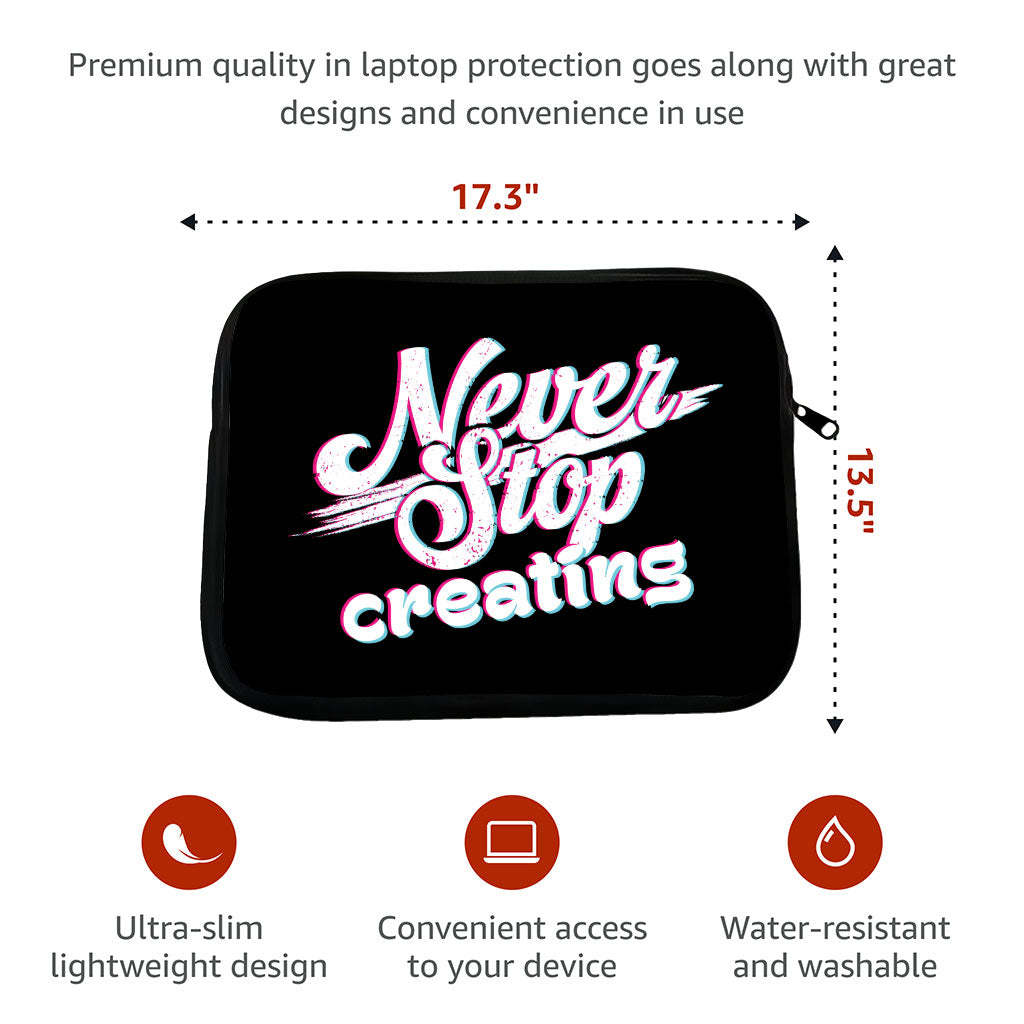 Inspirational HP 16" Sleeve - Graphic Laptop Sleeve - Quote Laptop Sleeve with Zipper