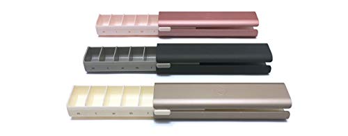 Mimi Medcessories,7 Day Pretty Pillbox Wide Weekly Pill Organizer for Vitamins, Supplements & Pills Ideal for Travel, The Gym, The Office, Pregnancy Rose