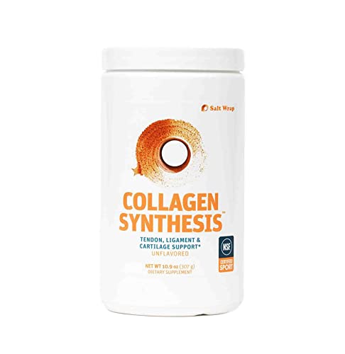 SaltWrap Collagen Synthesis - NSF Certified Collagen Peptides for Joint Recovery with Fortigel & Tendoforte – Supports Tendons, Ligaments, Cartilage, Pre and Post-Exercise Repair