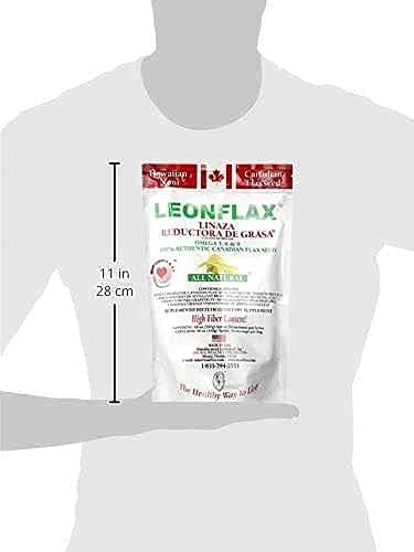 Leonflax, 100% Authentic Canadian Flax Seed, All-Natural, High Fiber Content, Dietary Supplement to Improve Your Digestive Health, 18 Oz, Bag, Natural Health Corporation (Pack of 3)