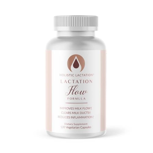 Holistic Lactation® Lactation Flow Formula (60 Servings), Supplement to Support Breastmilk Flow & Milk Supply, Contains Breastfeeding Probiotic and Choline, Lecithin-Free