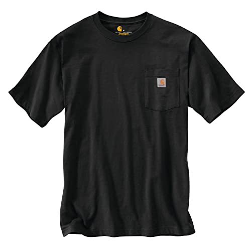 CarharttMenLoose Fit Heavyweight Short-Sleeve Pocket T-ShirtBlackX-Large