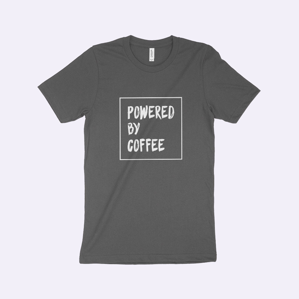 Powered by Coffee Unisex Jersey T-Shirt Made in USA