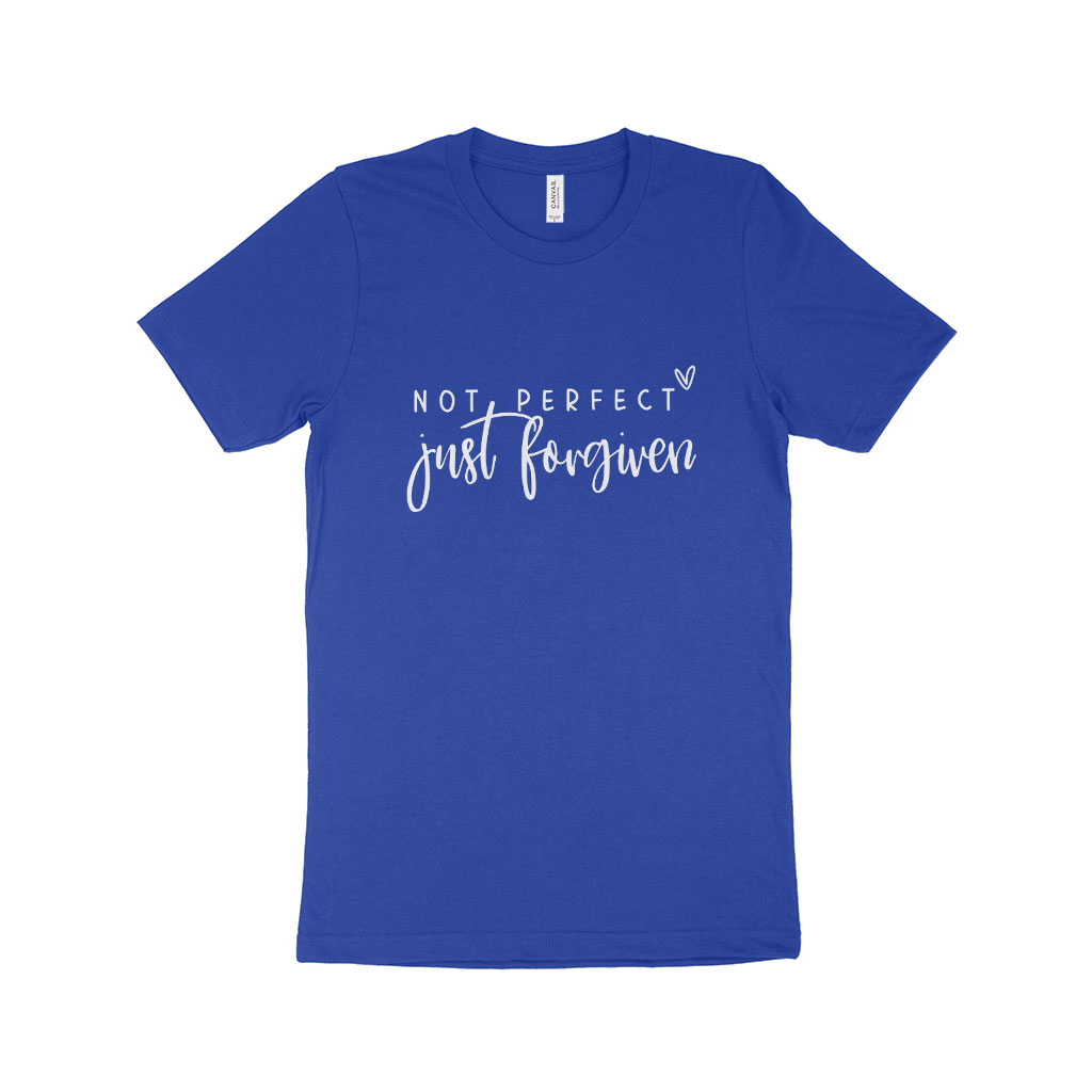 Not Perfect Just Forgiven Unisex Jersey T-Shirt Made in USA