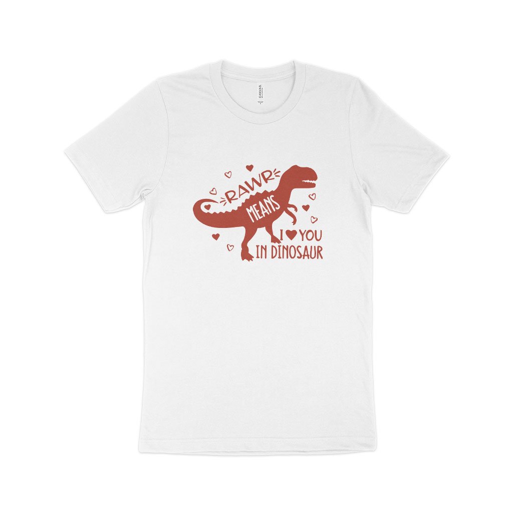 Dinosaur Valentine Shirt Made in USA