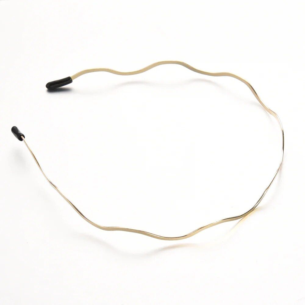 Gold Wave Thin Headband