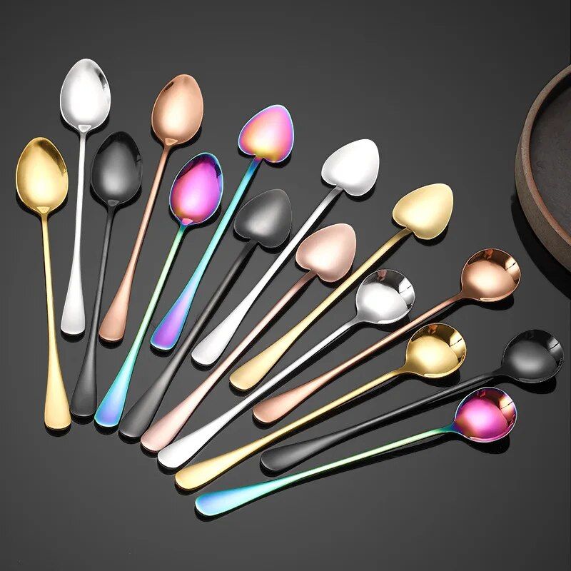 Charming Heart-Shaped Stainless Steel Spoon