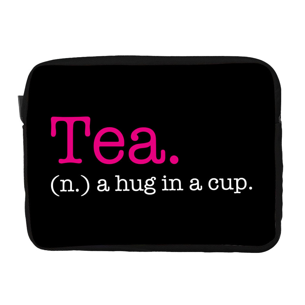 Tea Lover Dell 16" Two-Sided Sleeve - Funny Design Laptop Sleeve - Best Print Laptop Sleeve with Zipper