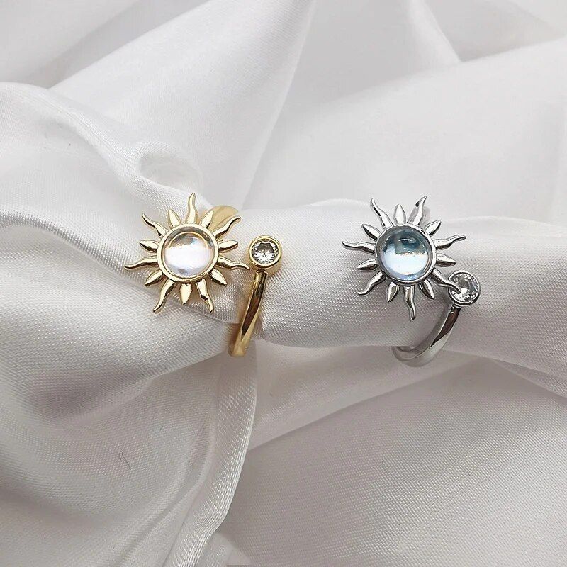 Stylish Stainless Steel Adjustable Fidget Anxiety Ring