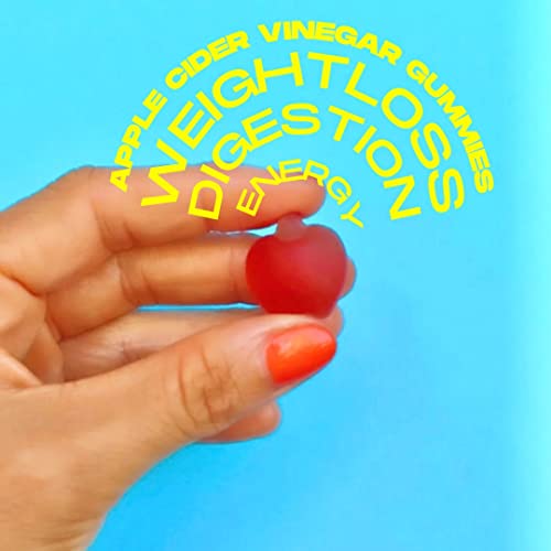 Baby Blues Apple Cider Vinegar Gummies - Vegan, Non-GMO & Gluten-Free, Postpartum Dietary Supplement with Both Vitamin B-6 & B12, 60 Pieces per Bottle