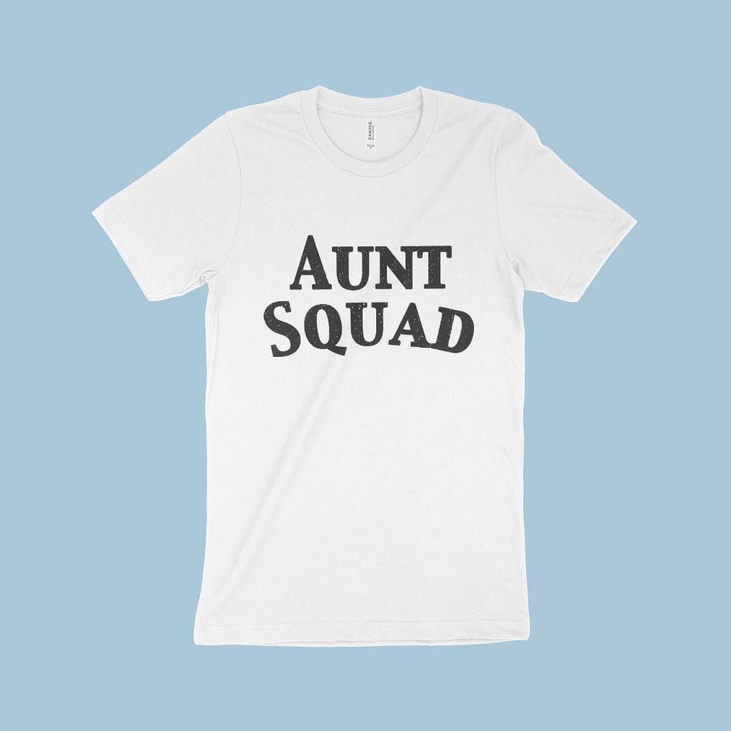 Aunt Squad Women's Jersey T-Shirt Made in USA