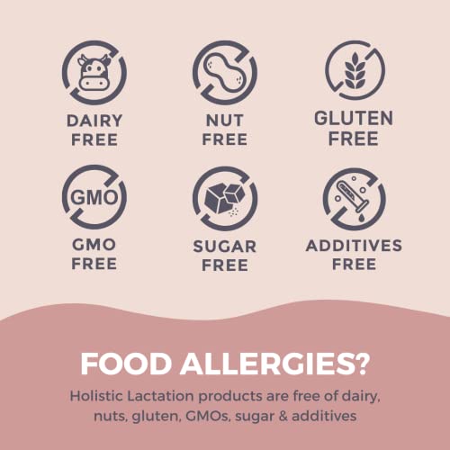 Holistic Lactation® Lactation Flow Formula (60 Servings), Supplement to Support Breastmilk Flow & Milk Supply, Contains Breastfeeding Probiotic and Choline, Lecithin-Free