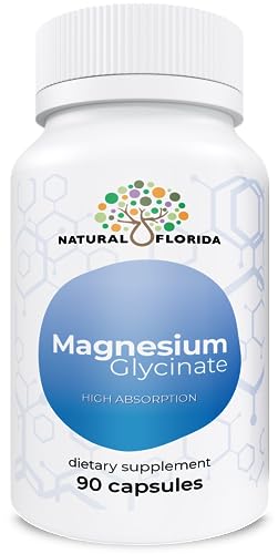 Magnesium Glycinate - High Absorption, 220mg, Dietary Supplement for Muscle, Heart, Nerve, and Bone Support, 90 Vegan Capsules, 45 Day Supply, Made in USA