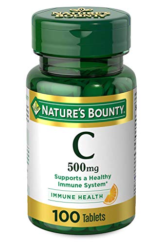 Nature's Bounty Vitamin C, Vitamin Supplement, Supports Immune Health, 500mg, 100 Tablets