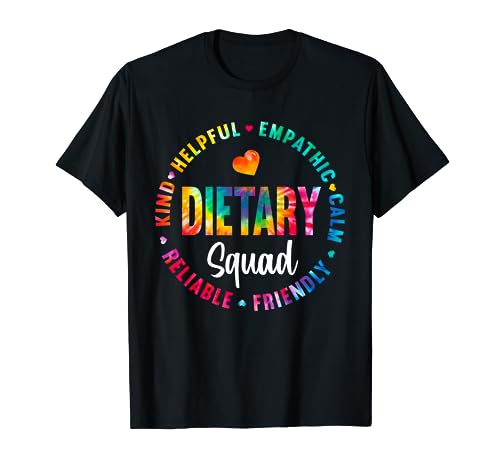 Dietary Squad Tie Dye Healthcare Worker Dietitian Squad T-Shirt