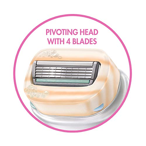 Schick Intuition Razors for Women Variety Pack with 1 Razor Handle & 4 Intuition Razor Blades Refill | Shaving Kit Women, Girls Shaving Kit Beginners, Razor Gift Set for Women, Razor Starter Kit