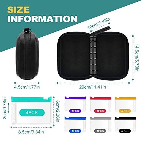 Timueetech Water-Proof Pill Organizer Bag(IPX4), Pill Loose-Leaf Storage Bag, Portable Travel Medicine Bag, Zippered Reusable Pill Pouches(Fit 1# Pouches)