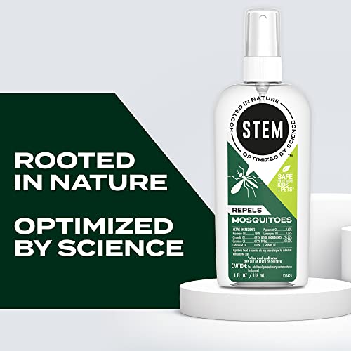 Stem Repels Mosquitoes: Mosquito Repellent Spray With Botanical Extracts; 4 fl oz (Pack of 3)