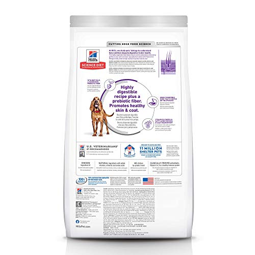 Hill's Science Diet Adult Sensitive Stomach And Skin Large Breed Dry Dog Food, Chicken Recipe, 30 lb. Bag