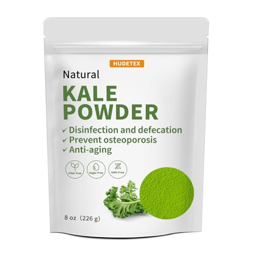 Kale Powder Natural - Green Superfood for Kale Drink,Antioxidant, Supports osteoporosis & Function Supplement, Rich in Dietary Fiber & Mineral, Vegan, 8oz