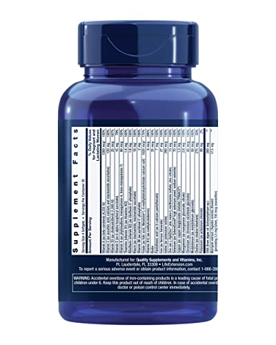 Life Extension Prenatal Advantage Supplement – Comprehensive Prenatal Vitamin for Pregnant Women - Complete Multivitamin for Healthy Brain with DHA - Non-GMO, Gluten-Free -120 Softgels