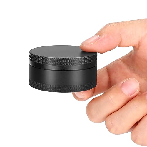 Portable Pill Case Pill Box Daily - Waterproof Single Metal Pill Organizer for Pocket Purse, Aluminium Alloy Round Daily Medicine Container to Hold Vitamins, Fish Oil Medium Size