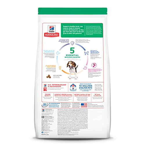 Hill's Science Diet Puppy Chicken Meal & Brown Rice Recipe Dry Dog Food, 27.5 lb. Bag