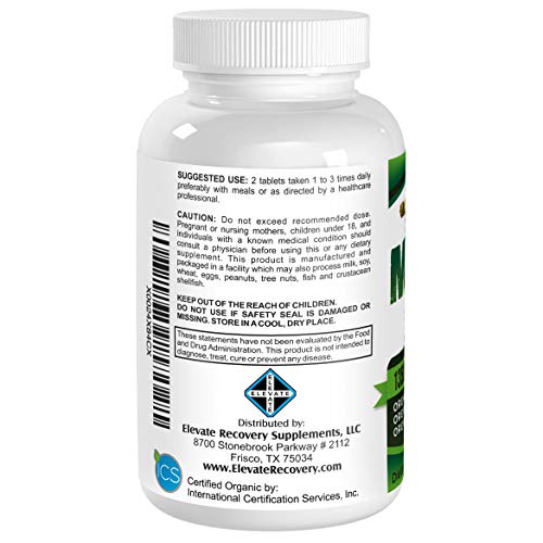 Organic Greens (All-in-1) Superfood Greens Supplements with 28 Superfoods - Multi Greens Supplement Pills - Certified Organic - Easy to Swallow - 60 Tablets