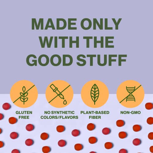 Hilma Prebiotic Fiber Gummies – Daily Fiber Supplement Gummies for Adults – Supports Gut Health & Promotes Regularity – Citrus & Berry Natural Flavor – FSA Eligible, 60 Count