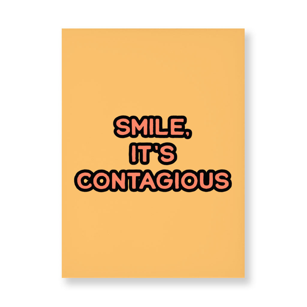 Smile Wall Picture - Funny Stretched Canvas - Cool Trendy Wall Art