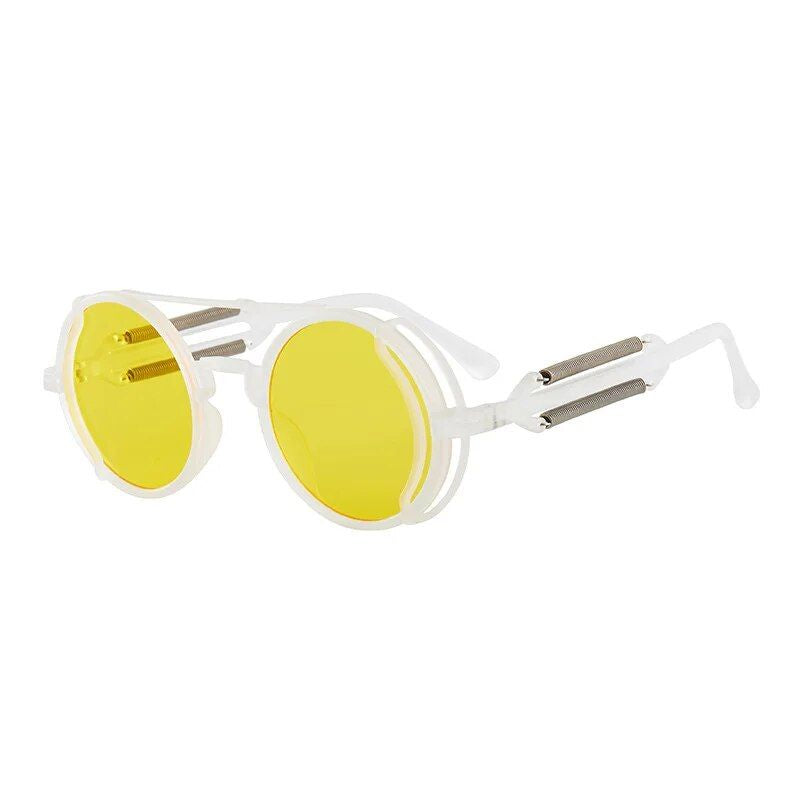Chic Punk-Style Round Sunglasses