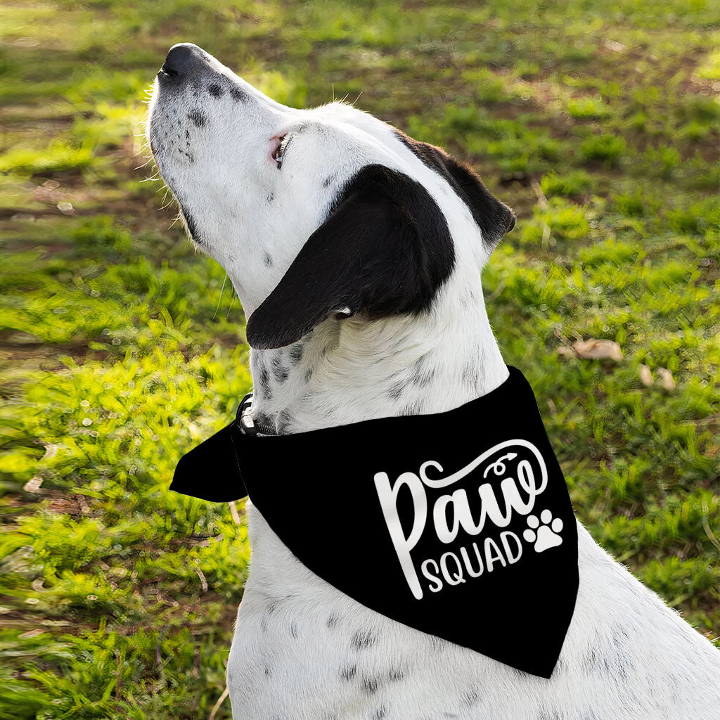 Paw Squad Pet Bandana - Graphic Dog Bandana - Unique Pet Scarf