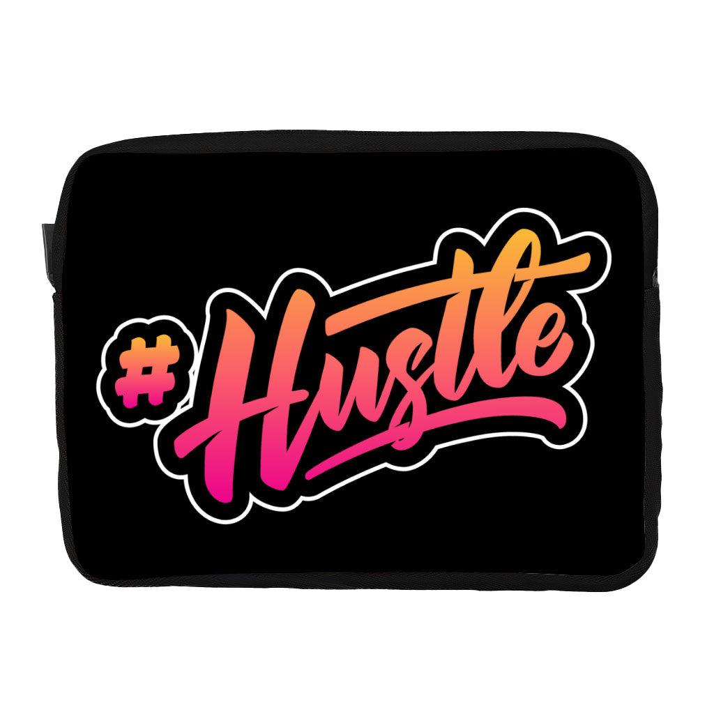 Hustle Dell 16" Two-Sided Sleeve - Hashtag Laptop Sleeve - Cool Printed Laptop Sleeve with Zipper