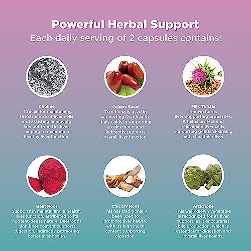 Liver Cleanse Detox & Repair Formula - Herbal Liver Support Supplement with Milk Thistle Dandelion Root Turmeric and Artichoke Extract for Liver Health - Silymarin Liver Detox 70 Capsules